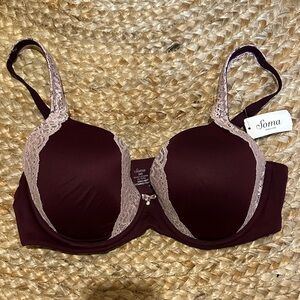 Soma Merlot Lace Bra